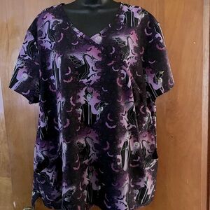 Disney Villans Maleficent scrub top